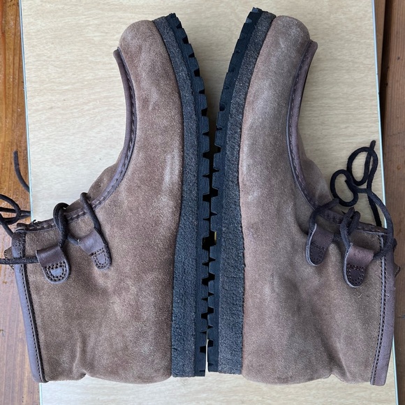 Punto Pigro Wm’s Chunky Lace Up Ankle Boot In Brown Suede Leather Sz 9/40 - Picture 13 of 16